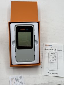 Cradtec Digital Radon Detector III, White, Radon Monitor, Radon Meter, Tempered Glass, Short Term and Long Term Result, Portable, Easy to Use, 3 AAA Batteries, Switchable Between Bq/M3 and pCi/L photo 5