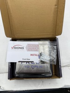 Visionis VIS-7039 Wired Handicap Stainless Steel Square Push to Exit Button Switch for Access Control with NC COM and NO Outputs with Back Box Included photo 11