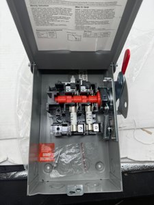 2P 30Amp 110/240V 2 Wire Fusible Heavy Duty Safety Switches?Ac Disconnect Switches Box?Quick Disconnect Safety Switch?Equipped with fuses photo 5