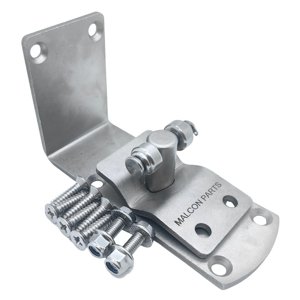 MALCON Parts Stainless Steel Upper Hinge and Bearing Plate Assembly Kit for Eliason Double-Action Swing System K0198,K0197,K0196,K0195 Replacement