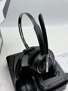 Bluetooth Headset, Wireless Headset with Microphone for PC, V5.2 Computer Headset with Noise Cancelling Mic, USB Dongle, Charging Base & Mute Button for Work, Cell Phones, Computer (Black) photo 5