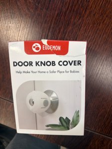 Eudemon door knob cover, White, 4 pack photo 1