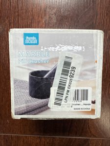 Pill Crusher Mini Marble and Pestle Set Pill Crusher Grinder photo 1