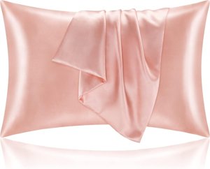 BEDELITE Satin Pillowcase 20"x26" Standard Size, Coral photo 6
