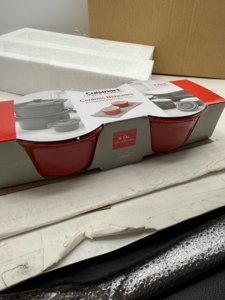 Cuisinart Chef's Classic Ceramic Bakeware-Set of 2, 9 oz Ramekins, Red photo 2