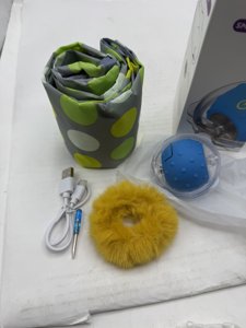 Giociv Interactive Cat Toys Ball Fast Rolling in Pouch, Motion Activate Chirping Cat Toy Hide and Seek Mouse Catching Game (Green Polka dot) photo 2