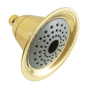 Kingston Brass KX362 Shower Scape 6-Inch Round 2-Function ABS Shower Head in Polished Brass photo 1