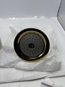 Kingston Brass KX362 Shower Scape 6-Inch Round 2-Function ABS Shower Head in Polished Brass photo 4