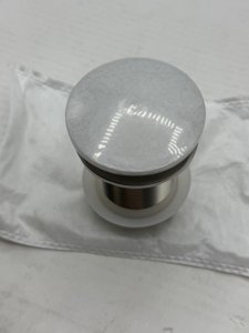 Brass Freestanding Tub Drain Plug, Fits Most Kits (Brushed Nickel) photo 6
