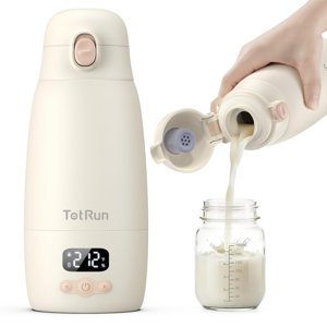 TotRun Portable Bottle Warmer for Travel & Night, Cordless Baby Milk Warmer Cup, Portable Milk Warmer with Fast Heating, Wide-Range Temperature Control (98–212°F), 17.5oz Large Capacity, Keep Warm 32H photo 1