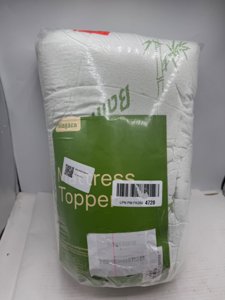 Ultra Soft Twin XL Size Mattress Topper - Viscose Made from Bamboo Pillow Top Mattress Pad for Back Pain Relief - Naturally Cooling for Hot Sleepers, Green photo 3