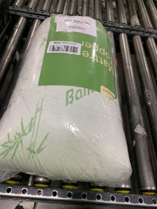 Ultra Soft Twin XL Size Mattress Topper - Viscose Made from Bamboo Pillow Top Mattress Pad for Back Pain Relief - Naturally Cooling for Hot Sleepers, Green photo 2
