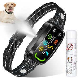Citronella Bark Collar [1* Spray Refill] Anti Barking Training Collar, Citronella Dog with 5 Adjustable Sensitivity Beep/Vibration/Spray for L/M/S Dog Training photo 1
