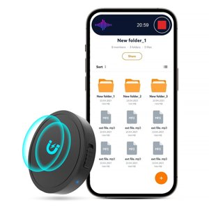 128G (1600 Hour) Magnetic Voice Activated Recorder - Nanezan Recording Device MP3 Records with 70 Hours Battery Time, USB-C Audio Recorder for Work, Lectures, Meetings, Interviews photo 1