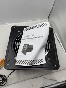 8 Inch Exhaust Fan with Speed Controller, 700CFM Wall Mount Exhaust Fan for Kitchen, Metal Ventilation Extractor Fan with Damper for Bathroom, Garage, Attic, Shop, Pet Room, Smoking Room, Basement photo 5