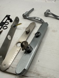 Larson Brushed Nickel Mortise Hardware Kit - For Parts photo 4