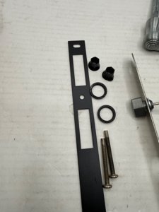 Larson Brushed Nickel Mortise Hardware Kit - For Parts photo 5
