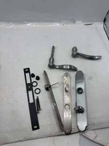 Larson Brushed Nickel Mortise Hardware Kit - For Parts photo 2