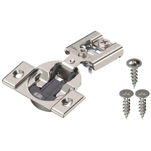 Blum Compact BLUMOTION Hinge 10 Pack, 1/2" Overlay, 105° Opening Angle, Steel, Integrated Soft-Close Hinges for Face Frame Cabinets photo 1