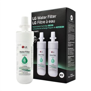 LG LT700P2 6-Month / 200 Gallon Refrigerator Replacement Water Filter, (Pack of 1), White photo 1