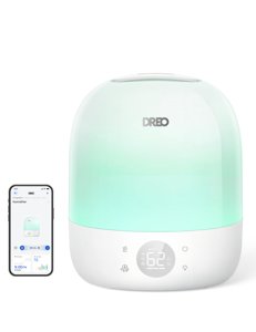 DREO Humidifiers for Bedroom - 30H Max Runtime & RGB Night Light & Sleep Trainer, Ultra Quiet 28dB Cool Mist Humidifier, Top Fill Smart Air Humidifier for Plants, Perfect for Baby & Nursery, HM409S photo 1