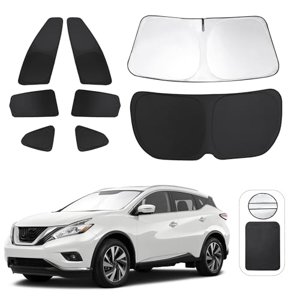 TINGLU Window Shades for Nissan Murano 2015-2024 Accessories Car Side Full Windows Rear Triangular Windshield Sun Shade Sun UV Rays and Privacy Protection for Camping photo 1