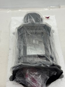Emliviar Outside Light for Post, Black Outdoor Pole Light Fixture, Aluminum with Seeded Glass, WE270P BK photo 4