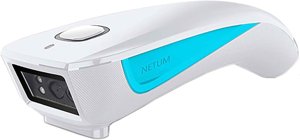 NETUM Upgraded Mini Wireless QR Barcode Scanner, 3 in 1 Bluetooth Portable Pocket Small 1D 2D Bar Code Reader, Automatic Fast, Precise scanning for POS, C850 White photo 1