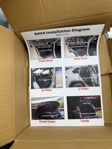 BIOOICHWeather Stripping Door Seal for Toyota RAV4 2020-2025, Rubber Seal Weather Strip Kit, Soundproof Noise Insulation Dustproof for Front/Rear Trunk A-Pillar B-Pillar Front/Rear Door (10-Pack) photo 7