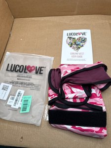 LUCOLOVE Dog Cooling Vest - 2-Layer Cooling with Soft Microfiber Fabric - Lightweight, Adjustable and Comfortable - UV Protection for Small to Large Dogs - Relief in Hot Weather (Pink, X-Large) photo 3