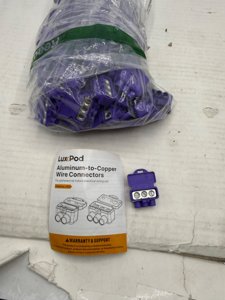 3-Port Aluminum-to-Copper Wire Connectors, 93 Pack Screw Terminal Electrical Wire Connectors, Pre-Filled with Oxide Inhibitor for Solid & Stranded Wires, Residential & Industrial Wiring photo 4
