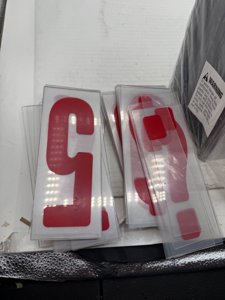 Houseables Sign Letters, Marquee Letters, Marquee Sign, Markee, Plastic, Acrylic, Changeable, for Board, Letterboard, Billboard, Church, Outdoor, 6 Inch Character on 7 in Panel, 301 PC, with Numbers photo 5