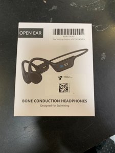 SAMVEK Swimming Headphones Bone Conduction Headphones, IP68 Waterproof Wireless Earphones Built-in MP3 Player 32G Memory,Underwater Swimming Headphone, Bluetooth 5.4 Open Earphone for Running-Black photo 2