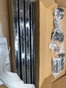 Curtain Rail Heavy-duty Ceiling and Wall Mounted 12.40FT Thickened Upgraded Version Black with Hooks Curtain System for Living room Bathroom Study Sliding Door photo 4