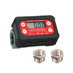 Fill-Rite TT10AN 1" 2-35 GPM(8-132 LPM) Digital In-line Turbine Meter, Aluminum, Fuel Transfer Meter,Black/Red photo 1