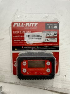Fill-Rite TT10AN 1" 2-35 GPM(8-132 LPM) Digital In-line Turbine Meter, Aluminum, Fuel Transfer Meter,Black/Red photo 3