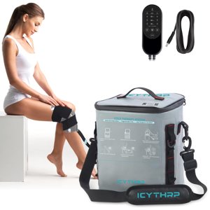 ICYTHRP Cold Therapy Machine with Programmable Timer, Portable Ice Machine for Knee After Surgery, Knee Replacement Recovery System for Pain Relief w/Compression Pad for Shoulder, Hip and Ankle photo 1