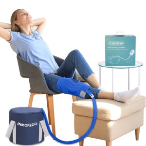 Inmoredo Cold Therapy Machine, Programable Ice Therapy Machine, for Knee Replacement, Post-Surgery Recovery, ACL, Pain Relief, for Sports Injuries, Sprains, Reduce Swelling, Knee Pad photo 1
