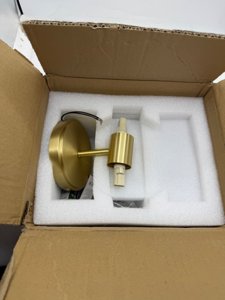 fansimone Brushed Brass Wall Sconces,12.3in Bathroom Knurled Double Glass Sconces Wall Lighting,2-Light Vanity Light Gold Sconce,Wall Lights for Living Room Bedroom Hallway Bathroom Mirror,Entrance photo 11