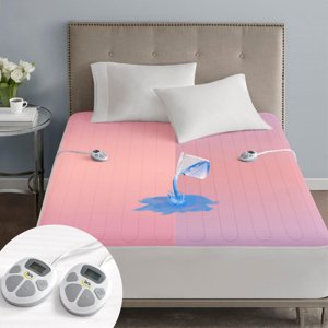 Serta Waterproof Heated Mattress Pad - Electric Bed Warmer with 10 Heat Settings, Auto Shut Off Timer, ETL Certified Electric Mattress Pad, Elastic Deep Pocket, Machine Washable, White King photo 1