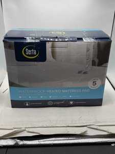 Serta Waterproof Heated Mattress Pad - Electric Bed Warmer with 10 Heat Settings, Auto Shut Off Timer, ETL Certified Electric Mattress Pad, Elastic Deep Pocket, Machine Washable, White King photo 3