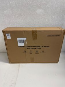 Weatherproof Heated Cat House for Outdoor in Winter, Heated Cat Bed Kitty Shelter with Cat Heating Pad, Insulated & Safe Escape Door, Warm House for Outside Stray Cat (Green, 17.7"x25.5"x17.9") photo 4