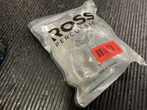 ROSS Percussion Floor Tom Leg Brackets Chrome Drum Mount Hardware Set - 3 Pack Chrome photo 2