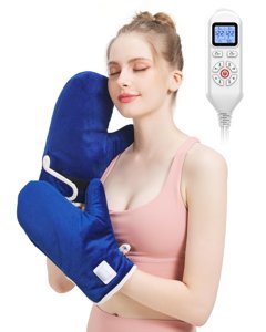 Heated Gloves for Arthritis Hands - Electric Heating Mittens 30s Fast Heat Therapy for Carpal Tunnel Pain Relief - Hand Heating Pad Treatment Wrist Fingers 10-90Min Auto Shut Off & 86?-158? Temp photo 1