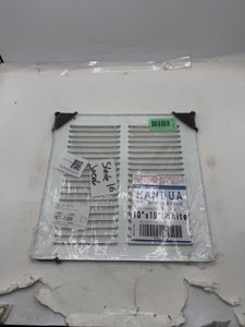 Fits 10x10 Duct Opening | Steel Return Air Grille by Handua | Vent Cover Grill for Sidewall and Ceiling | White | HVAC Cold Air Intake Grille | Outer Dimensions: 11.75"W X 11.75" photo 4