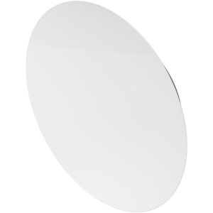 Repa Market ø8" Inch White Steel Universal Diffuser - Adjustable Valve - Air Intake, Supply, Exhaust Duct Ventilation - Round Seamless Metal Soffit Vent Cover - Home Office Wall Ceiling photo 1