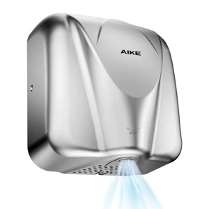 AIKE Elephant Power Commercial Hand Dryer High Speed Auto Warm Wind, Brushed Stainless Steel Cover AC110V-130V Model AK2812 photo 1