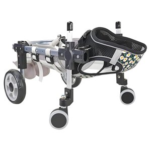 Dog Wheelchair for Small Medium Large Dogs, Adjustable 4-Wheel Mobility Aid, Lightweight Rehabilitation Brace (4 Wheels, L) photo 1