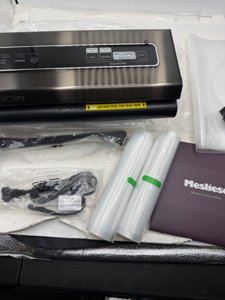 Vacuum Sealer Machine, Mesliese 90Kpa Powerful 6-in-1 Precision Compact Vacuum Food Preservation System with Cutter, 2 Bag Rolls & 5 Pre-cut Bags, Dry&Moist Modes Smart Suction, ETL Listed (Dark Gray) photo 5