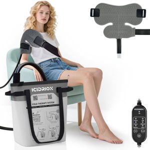Cold Therapy Machine, Programmable Ice Machine for Shoulder After Surgery, Portable Shoulder Replacement Recovery System, Cryotherapy Pain Relief w/Compression Pad photo 1